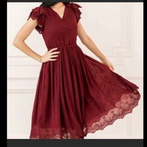 Formal red dress